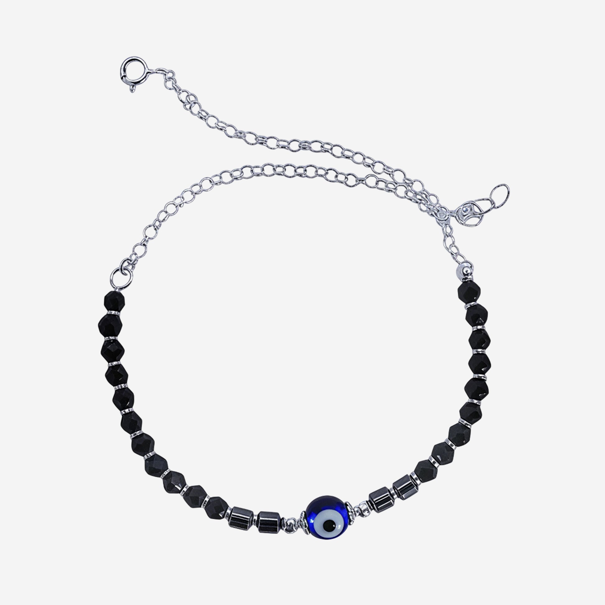 Sterling silver Midnight Azure Anklet