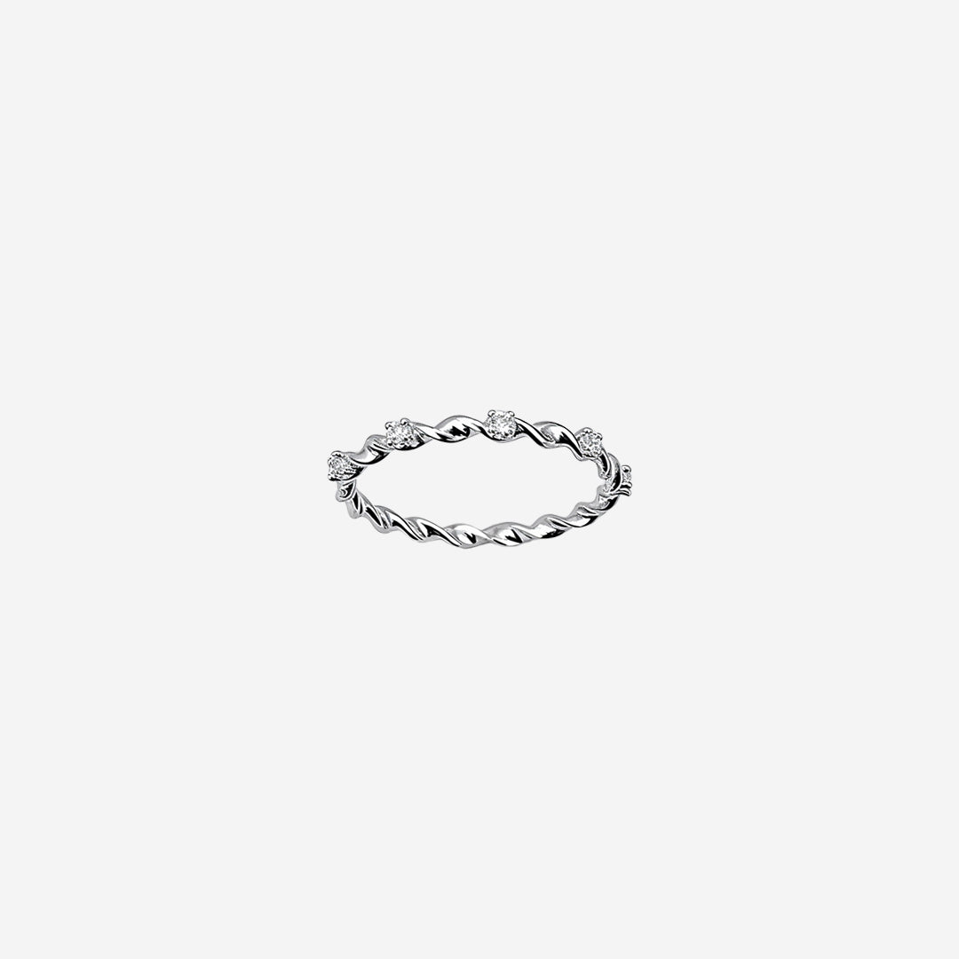 Silvercoil Gleam Women`s ring