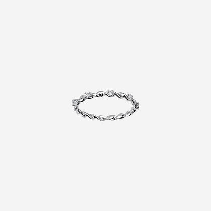 Silvercoil Gleam Women`s ring