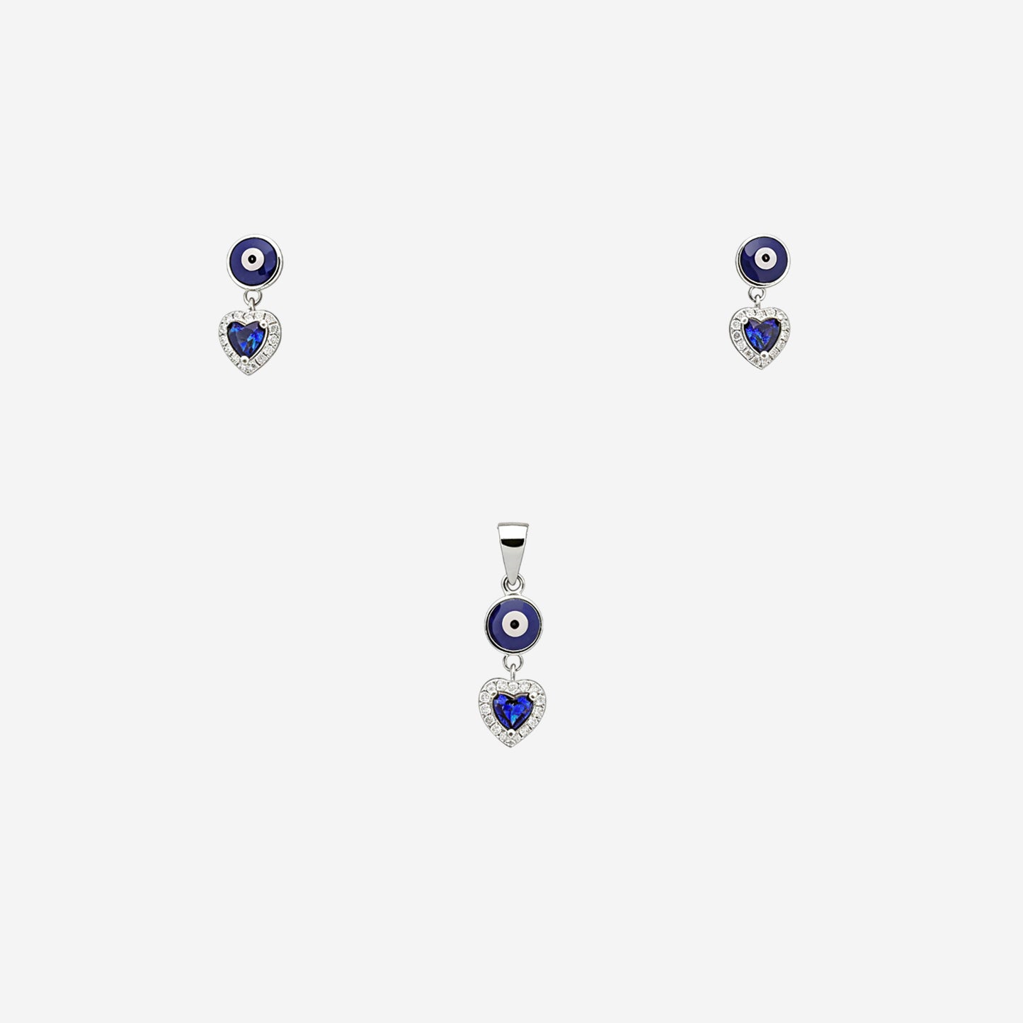 sterling silver lustre drop set