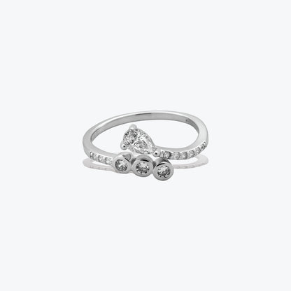 Pear Harmony Ring–Sterling Silver Radiant Elegance – Rubicstone