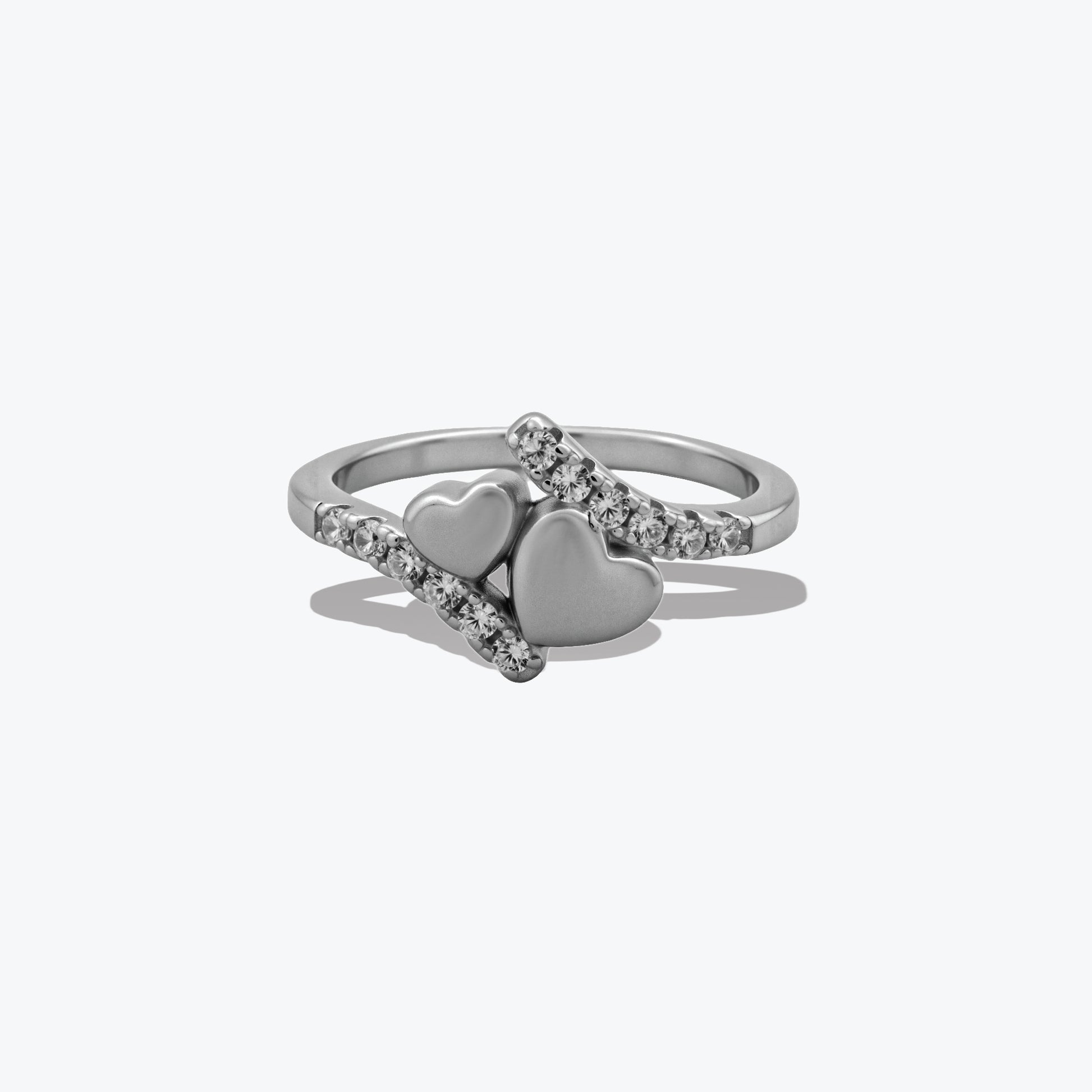 Romantic Heart Ring – Sterling Silver with Sparkling Elegance