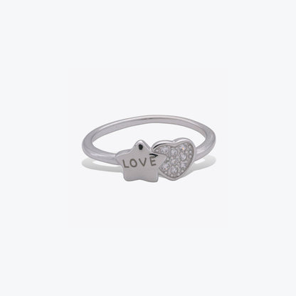 Love Star Ring – A Sterling Silver Charm of Sentiment