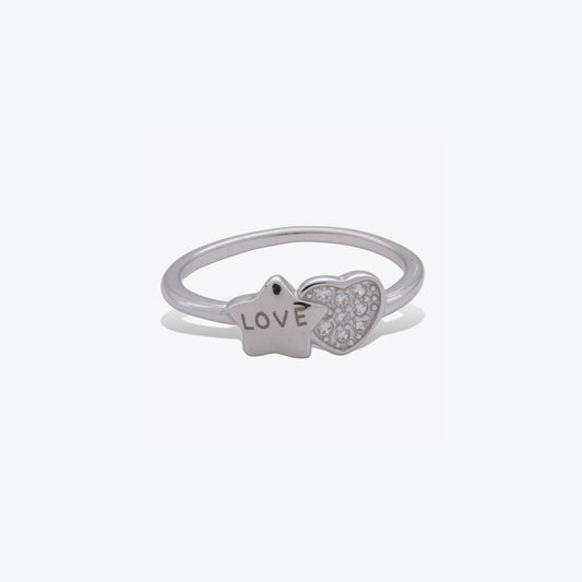 Love Star Ring – A Sterling Silver Charm of Sentiment