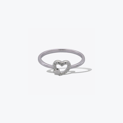 Overlapping Heart Ring – A Unique Sterling Silver Design