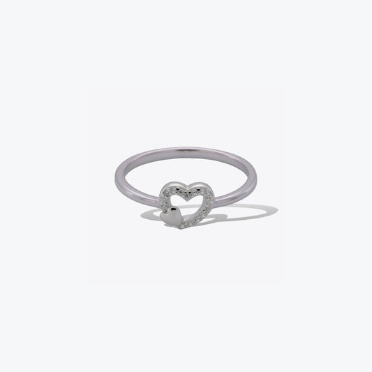 Overlapping Heart Ring – A Unique Sterling Silver Design