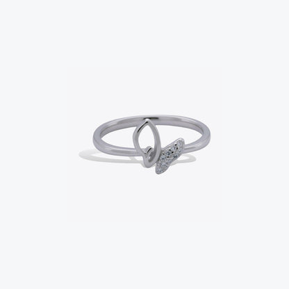 Butterfly Elegance Ring – A Sparkling Sterling Silver Charm