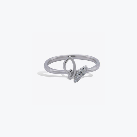 Butterfly Elegance Ring – A Sparkling Sterling Silver Charm