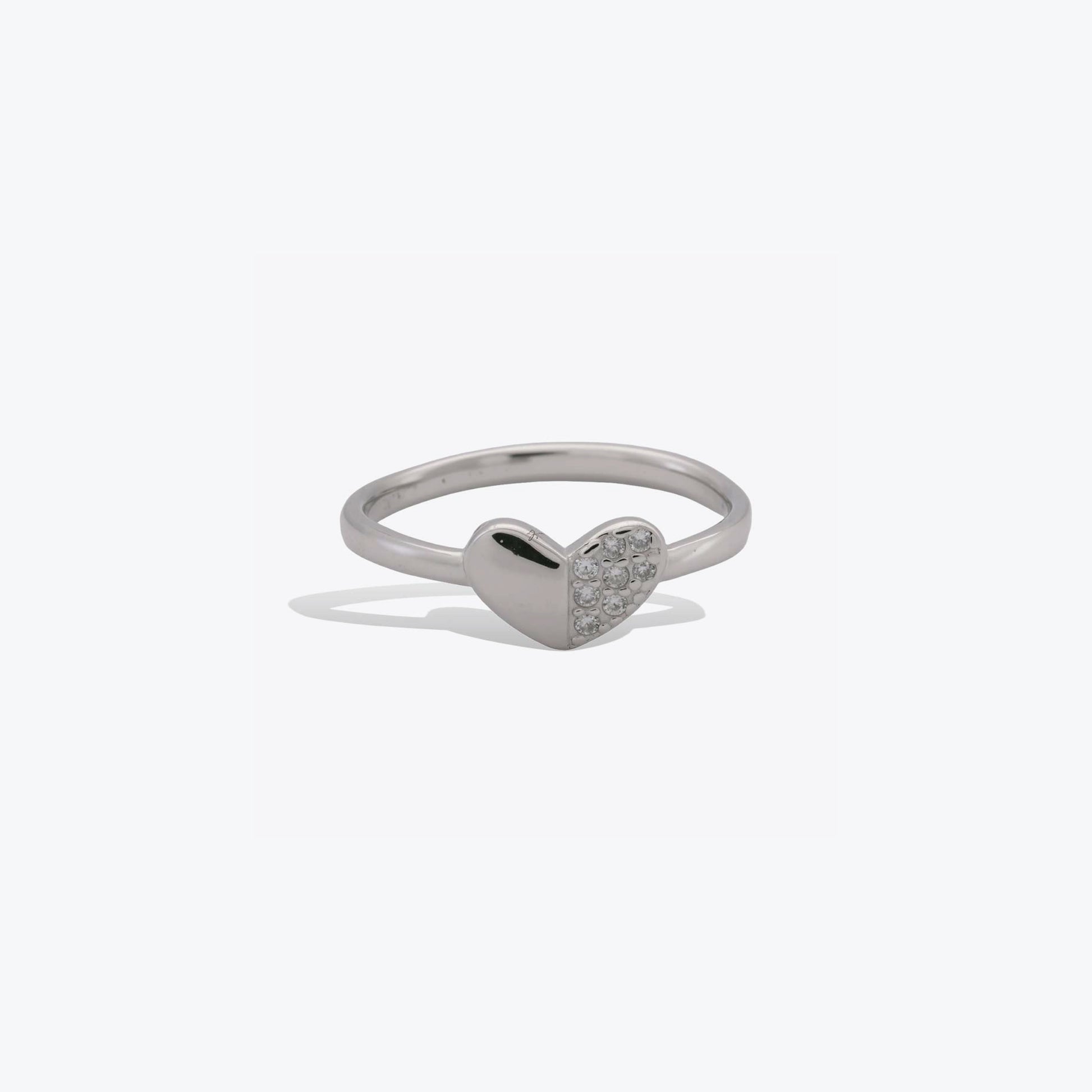 Heart Glow ring - Sterling silver