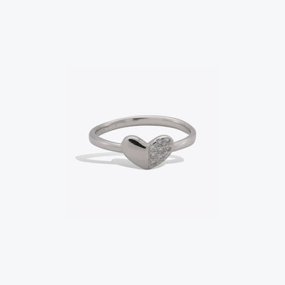Heart Glow ring - Sterling silver