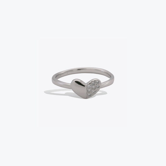 Heart Glow ring - Sterling silver