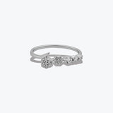 Sterling silver Blooming Brilliance Ring
