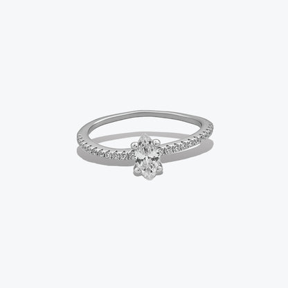Marquise Glow Ring– Sterling Silver with Radiance – Rubicstone
