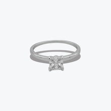 Regal Square Ring – Sterling Silver with Timeless Sophistication