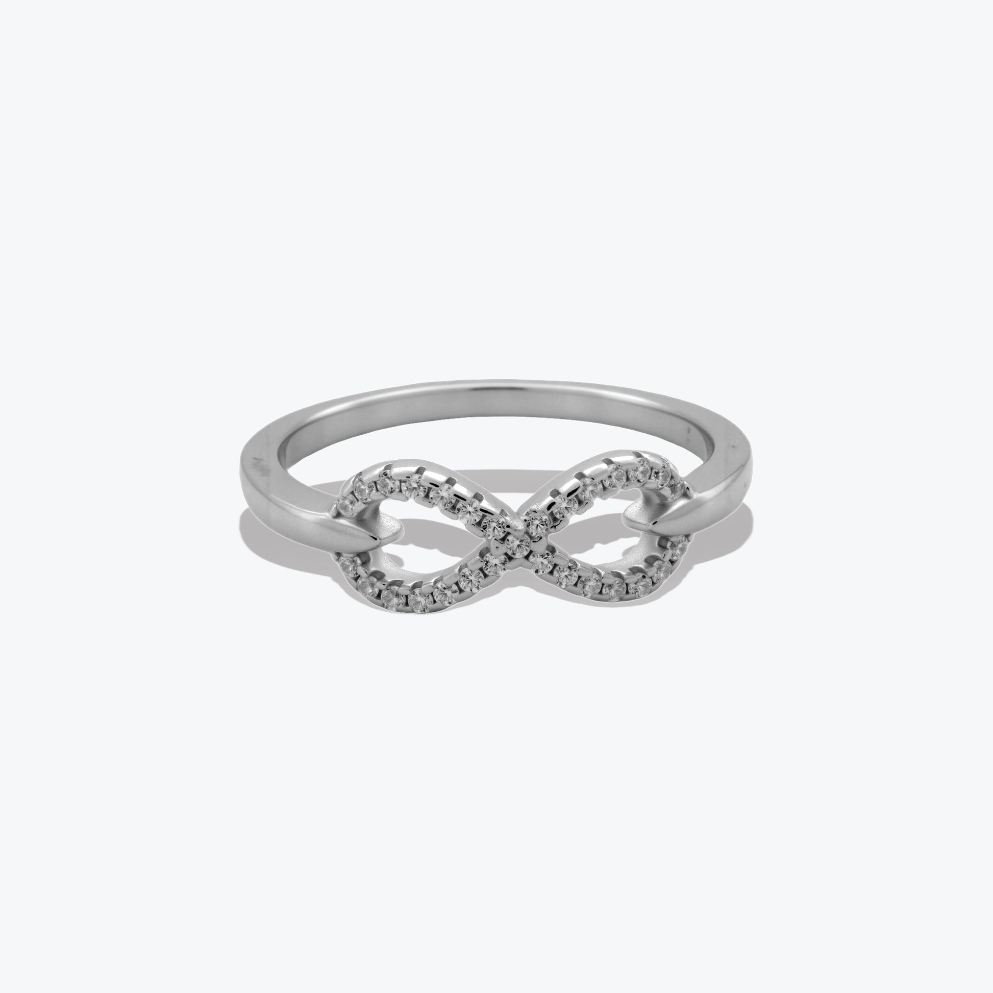 Infinity Ring– Sterling Silver with Elegance