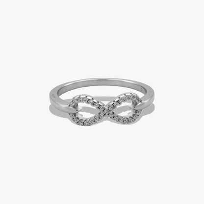 Infinity Ring– Sterling Silver with Elegance