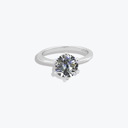 Celestial Glow Ring – Sterling Silver with Luminous Charm