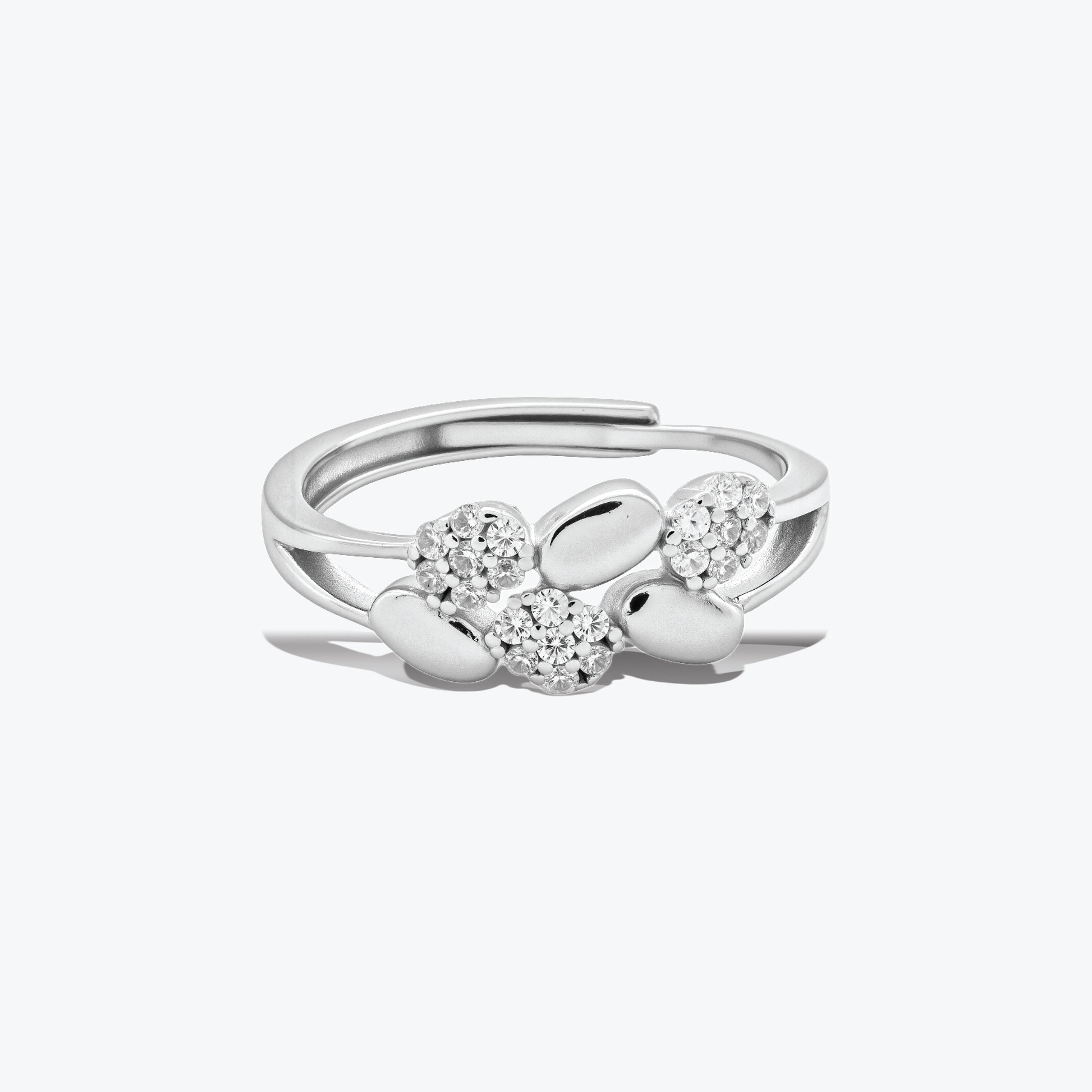 Intertwined Hearts Ring