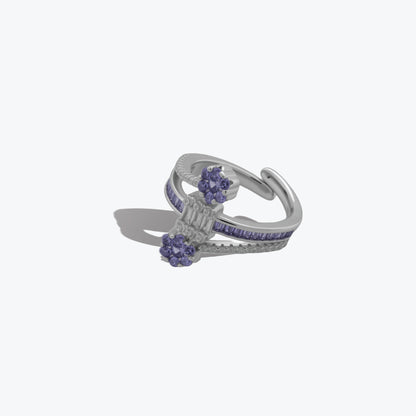 Purple Majesty Ring – Sterling Silver with Bold Elegance