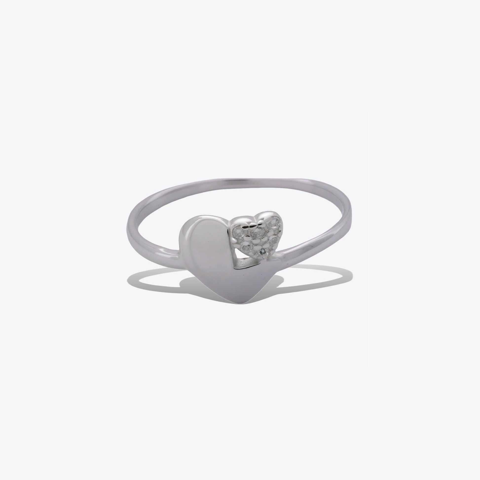 Heart Glow ring - Sterling silver