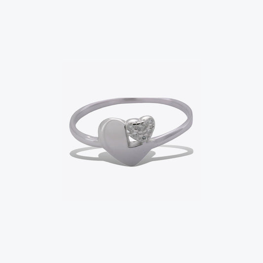 Heart Glow ring - Sterling silver