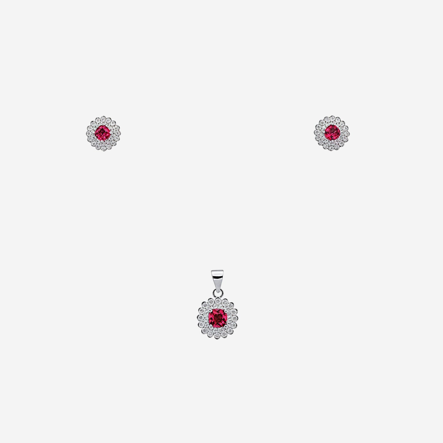 sterling silver aira pendant set