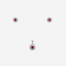 Sterling silver Aira Pendant Set