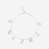 Charmline Women`s Anklet in Silver