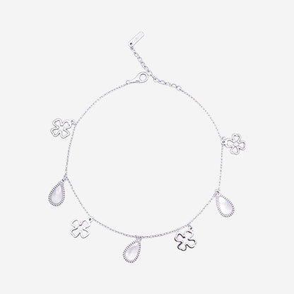Sterling silver Charmline Anklet