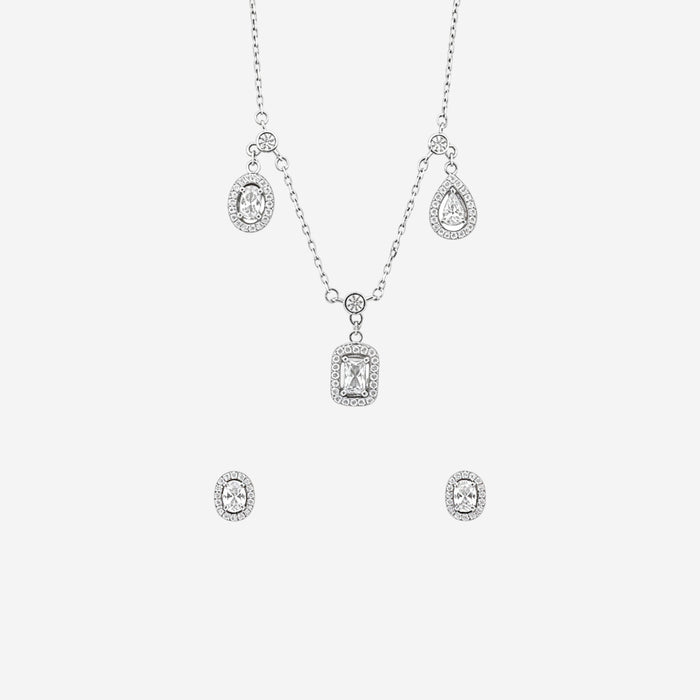 Celestial Squared pendant set in silver