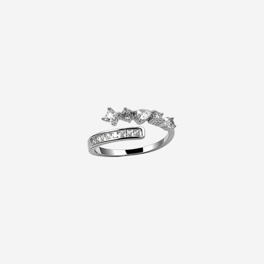 Silver Edgeflow Women`s Ring