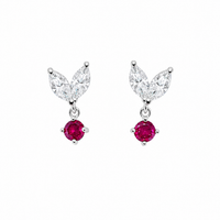 Wingflare Drop Sterling silver Earring