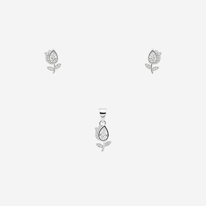 Sterling silver Petal Dew Set