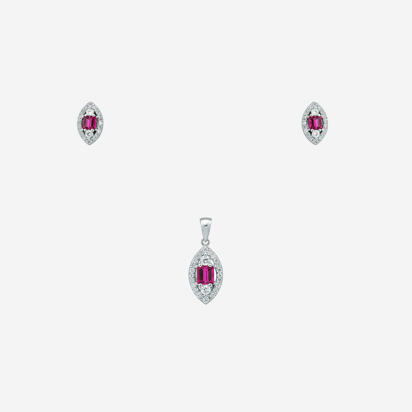 sterling silver prism charm set