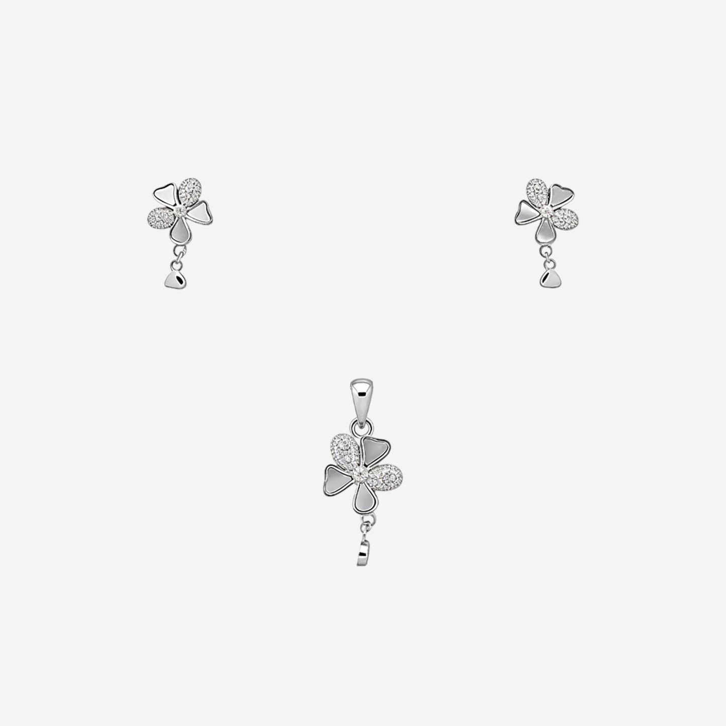 sterling silver flora quatre pendant