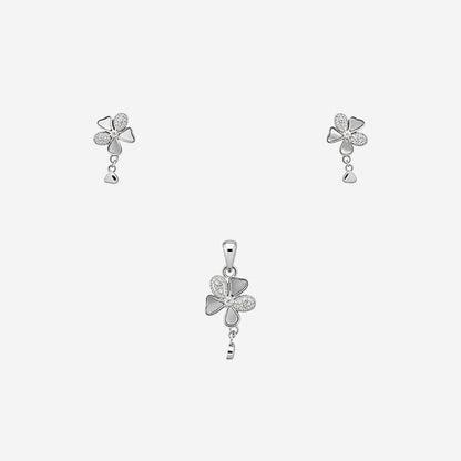 Sterling silver Flora Quatre Pendant