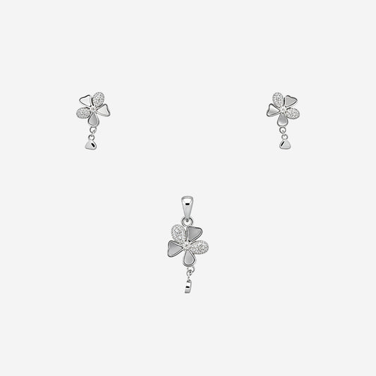 Sterling silver Flora Quatre Pendant