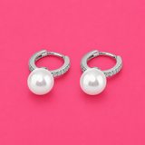 Pearltrace Beam silver Earring
