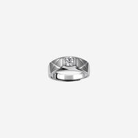 Silver Geomar Men`s Ring
