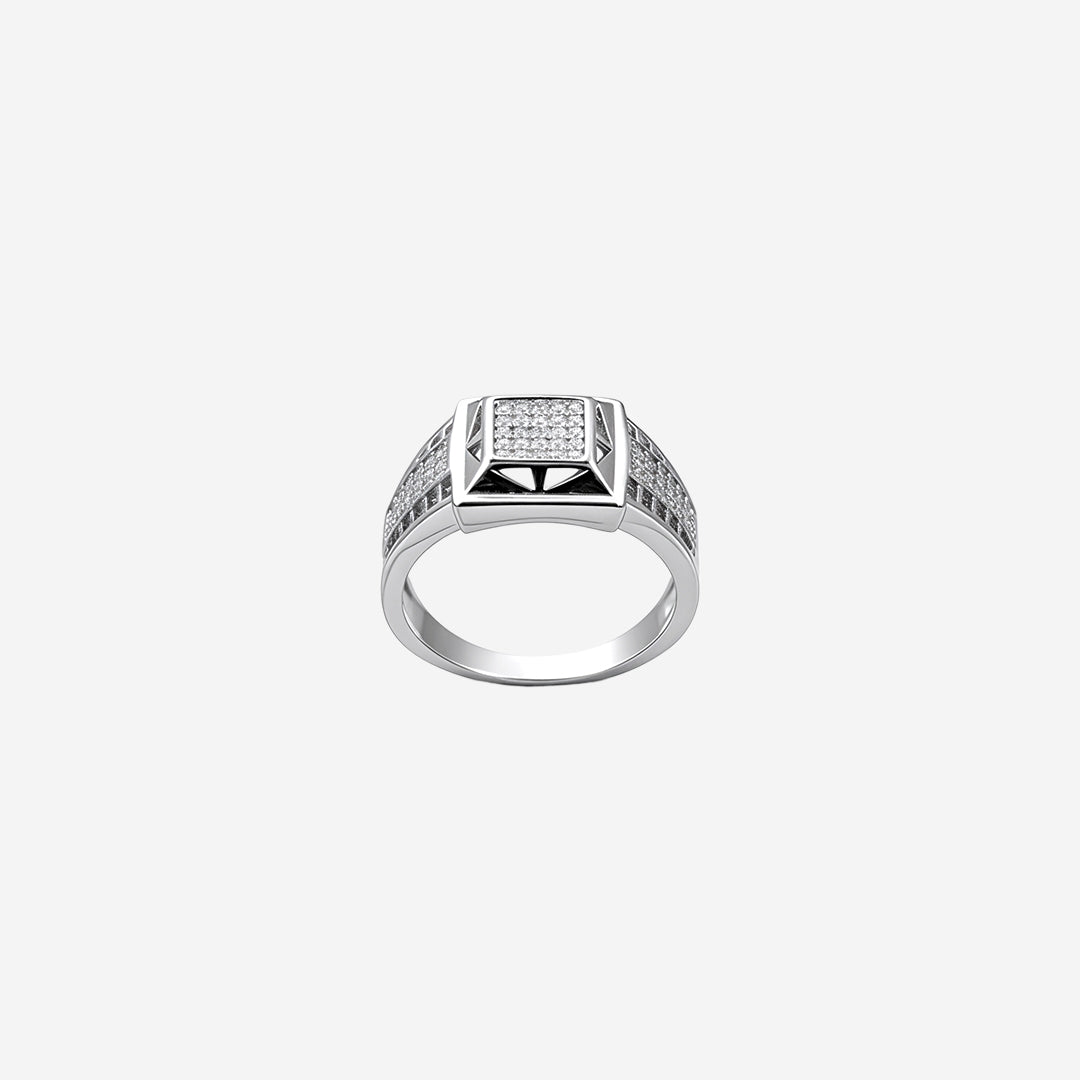 Silver Gridora Men`s Ring