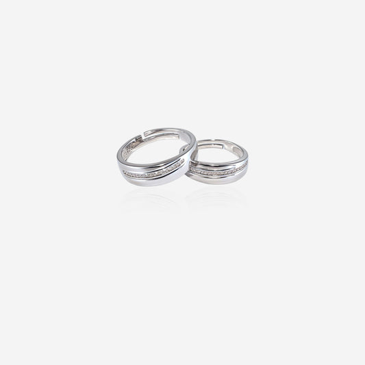 Serenelle Couple Rings – Sterling Silver Simplicity