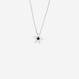 Star Patterned Pendant in silver