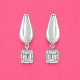 Arcline Drop Sterling silver Earring