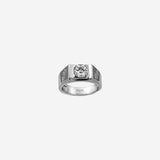 Silver Squarion Men`s Ring