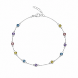 Charmline Women`s Anklet in Silver
