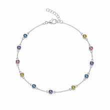 Charmline Women`s Anklet in Silver