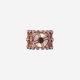 Rose gold Loop bracelet-ring duo