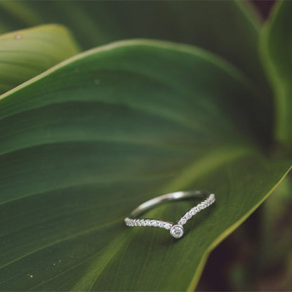 Lumora Ring  Sterling Silver in Timeless Sparkle