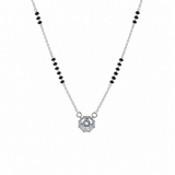 Mangalsutra Patterned Women`s Pendant in silver