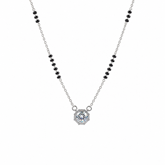Mangalsutra Patterned Women`s Pendant in silver